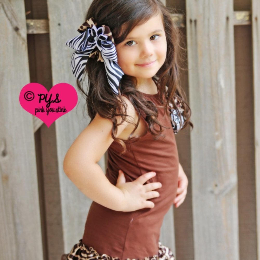 Girls Animal Print Summer Dress Size 1/2T NEW 2PC - Picture 2 of 4